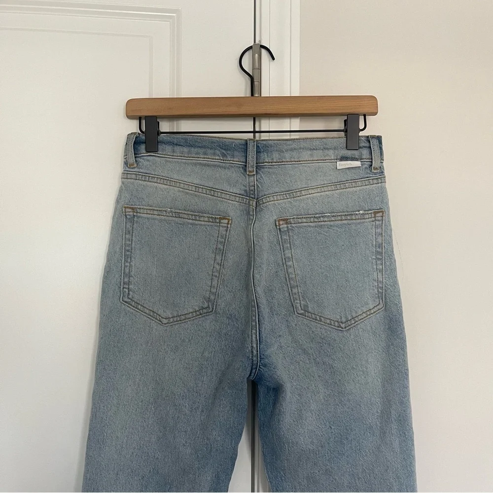 BOYISH The Brady in La Porta High Rise Crop Flare Jeans Stretch Comfy